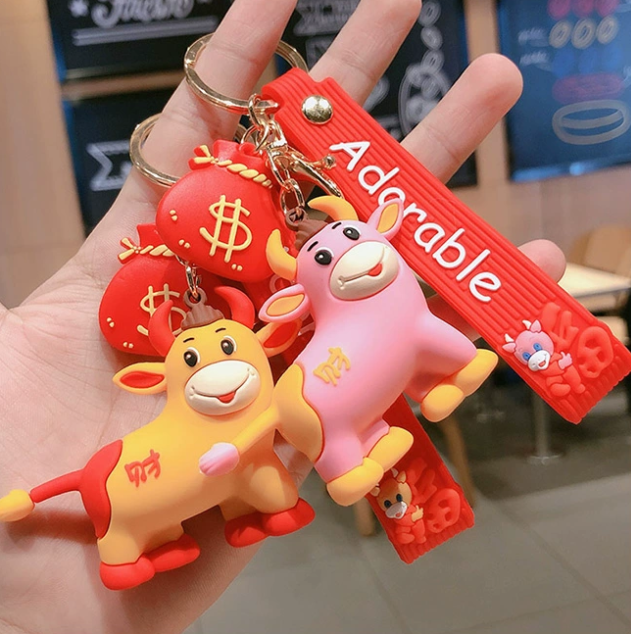 硅膠鑰匙扣,卡通公仔